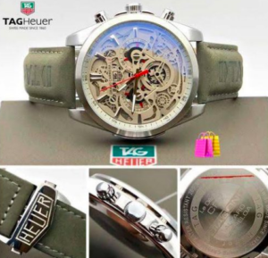 CR7 Diagno Grey Chronograph Multi Dial Leather Men's Watch 2110-Silver