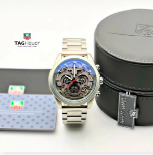 Diagno Grey Chronograph Multi Dial Metal Men's Watch For Man Tag-Open-Steel
