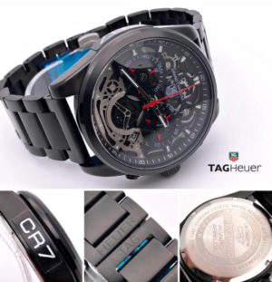 Tag Heuer Diagno Black Chronograph Multi Dial stainless Steel Mens TAG-Heuer BB-01 Watch for Man