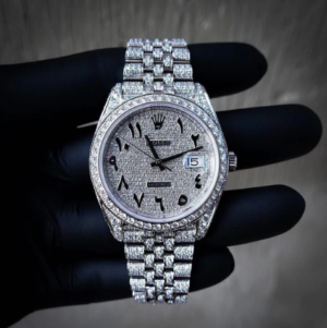 Stainless Steel Watch With Arabic Dial Silver Color Watch For Men - Best For Stylist Look