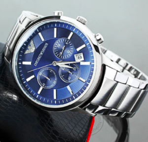 Emporio Armani Chronograph Blue Dial Mens Watch AR2448