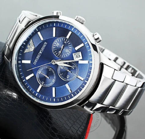Emporio Armani Chronograph Blue Dial Mens Watch AR2448
