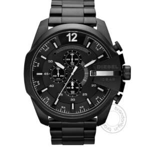 Diesel Mega Chief Chronograph Black Dial Men's Watch For Man Dz4283 Gift